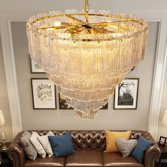 Crystal Chandeliers Candle Pendant Ceiling Light Fixture for Dining Room Living Room Kitchen Bedroom Hallway Entry D25