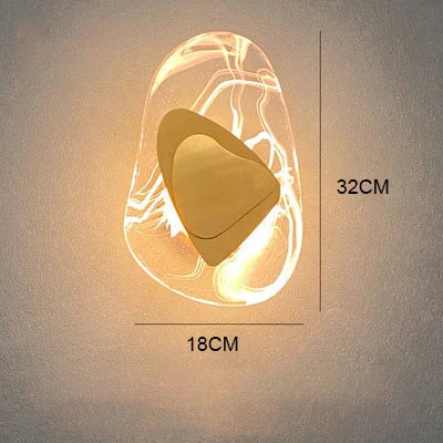 Modern LED Wall Lamp Gold Crystal Wall Lights for Living Room Dinning Room Corridor Study Home Lighting Decoration