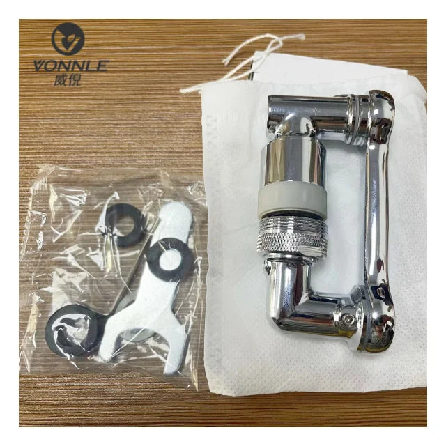 Dual Spout Single Handle Mixer Tap Multifunction Brushed Faucets Mixers & Taps Basin Faucet Bathroom Faucets