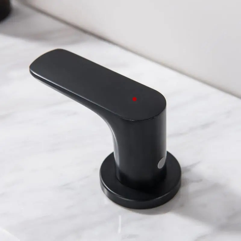 Three Hole Double Handle Bathroom Sink Faucet