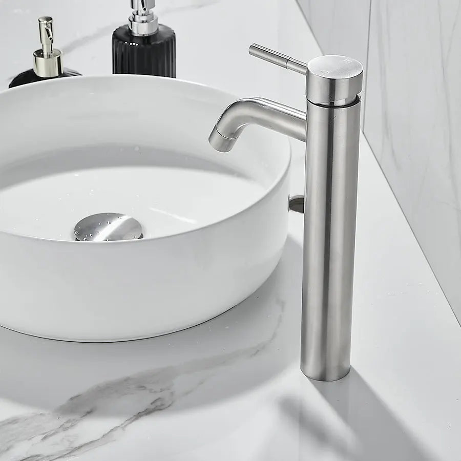 304 Stainless Steel Kitchen Faucets with Single Handle Hot & Cold Water, Bathroom Faucets, Faucet Water Filter & Aerator