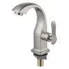 Single Cold Bathroom Faucets Zinc Basin Faucets for Bangladesh and Pakistan Zinc Handle Basin Faucet Deck Mounted