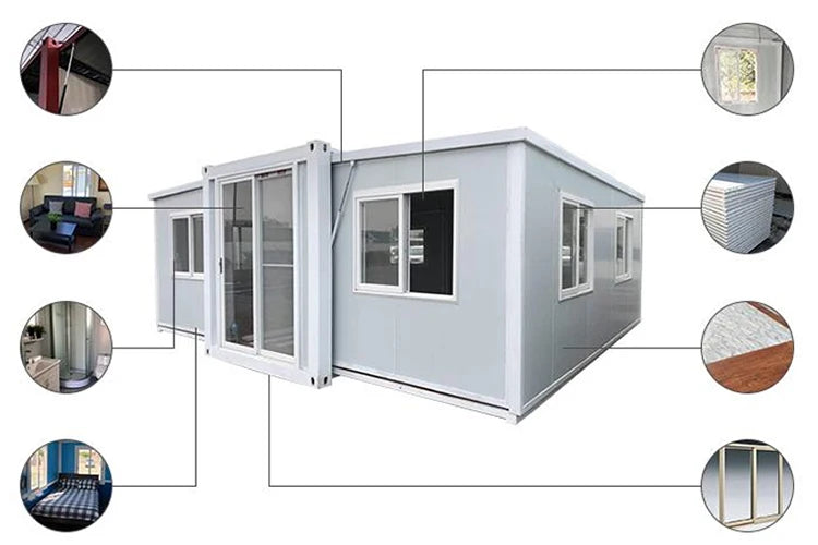 20ft 2 Bedroom Prefab House Expandable