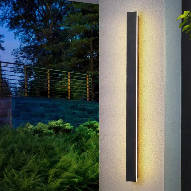 Modern Outdoor Wall Light for House Exterior Wall Light Fixtures IP65 Waterproof Long Wall Mount Light for Garage Doorway Patio
