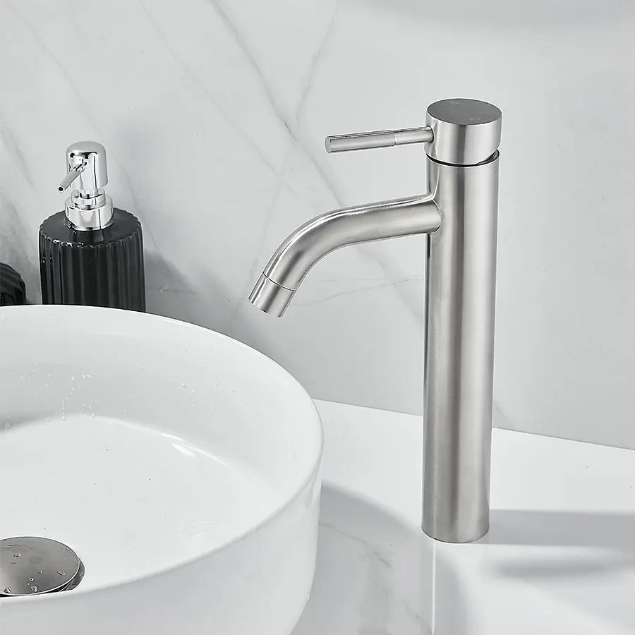 304 Stainless Steel Kitchen Faucets with Single Handle Hot & Cold Water, Bathroom Faucets, Faucet Water Filter & Aerator