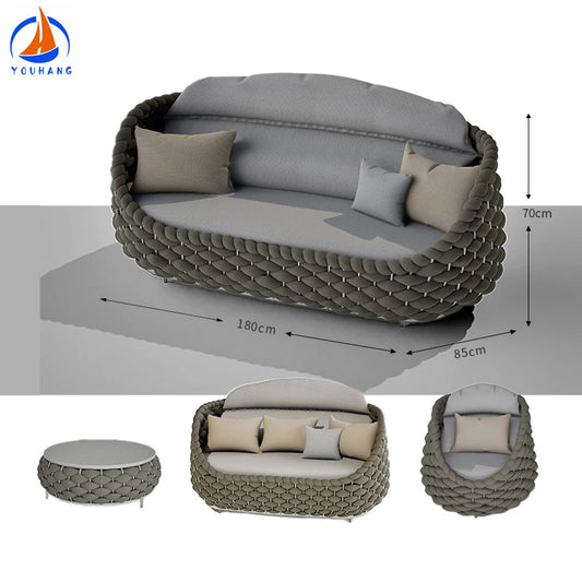 All-weather Outdoor Garden Design Furniture Sofa Table Set