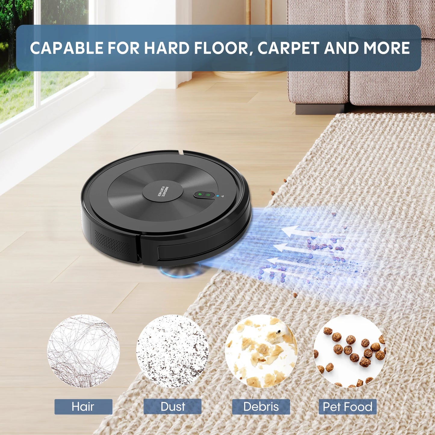 Bagotte Intelligent Robotic Floor Sweeper