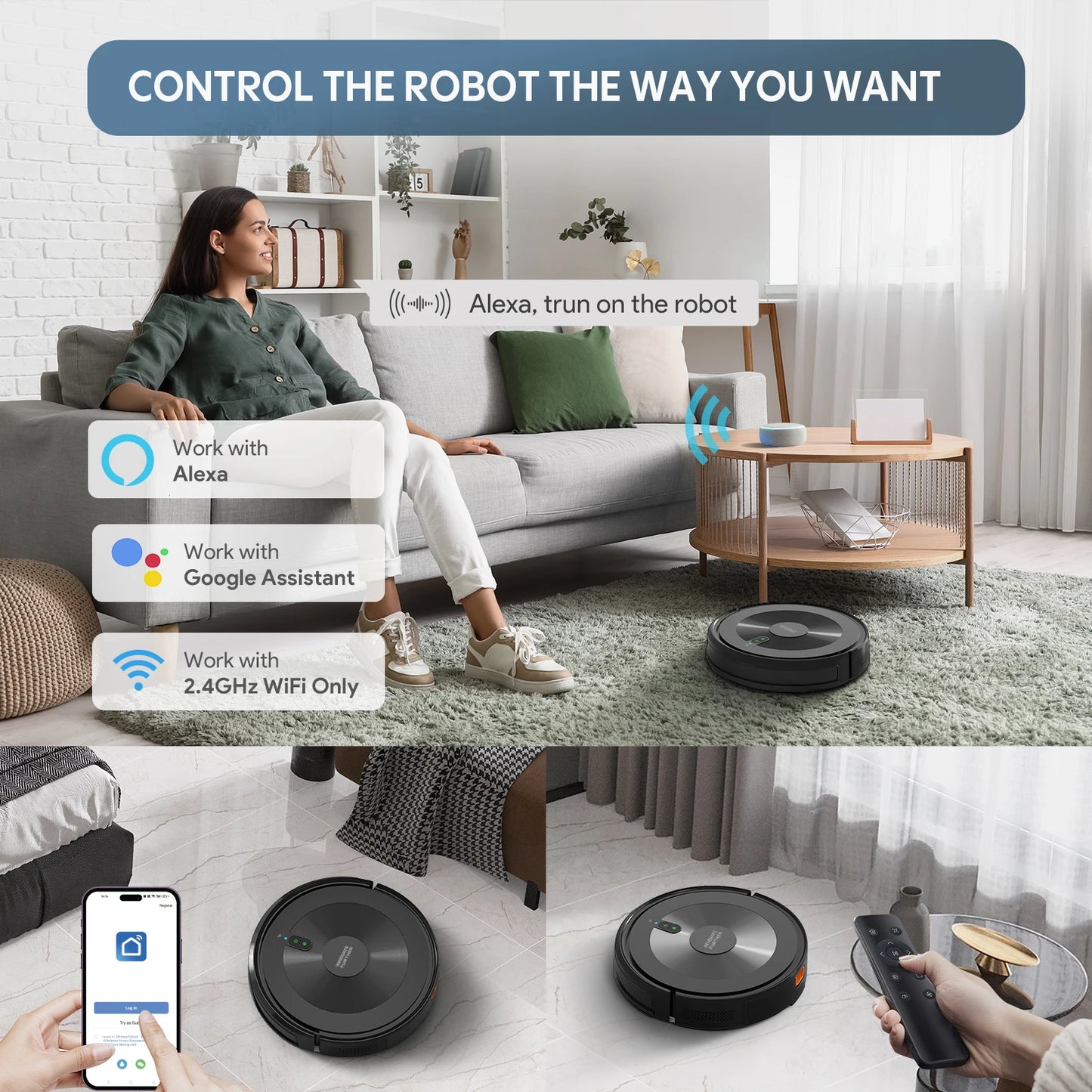 Bagotte Intelligent Robotic Floor Sweeper
