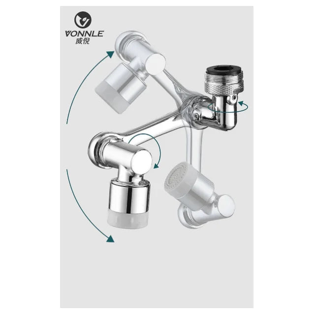 Dual Spout Single Handle Mixer Tap Multifunction Brushed Faucets Mixers & Taps Basin Faucet Bathroom Faucets