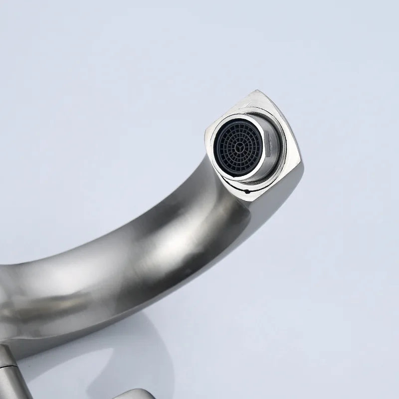 Single Cold Bathroom Faucets Zinc Basin Faucets for Bangladesh and Pakistan Zinc Handle Basin Faucet Deck Mounted
