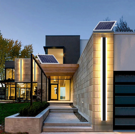 Modern Outdoor Wall Light for House Exterior Wall Light Fixtures IP65 Waterproof Long Wall Mount Light for Garage Doorway Patio