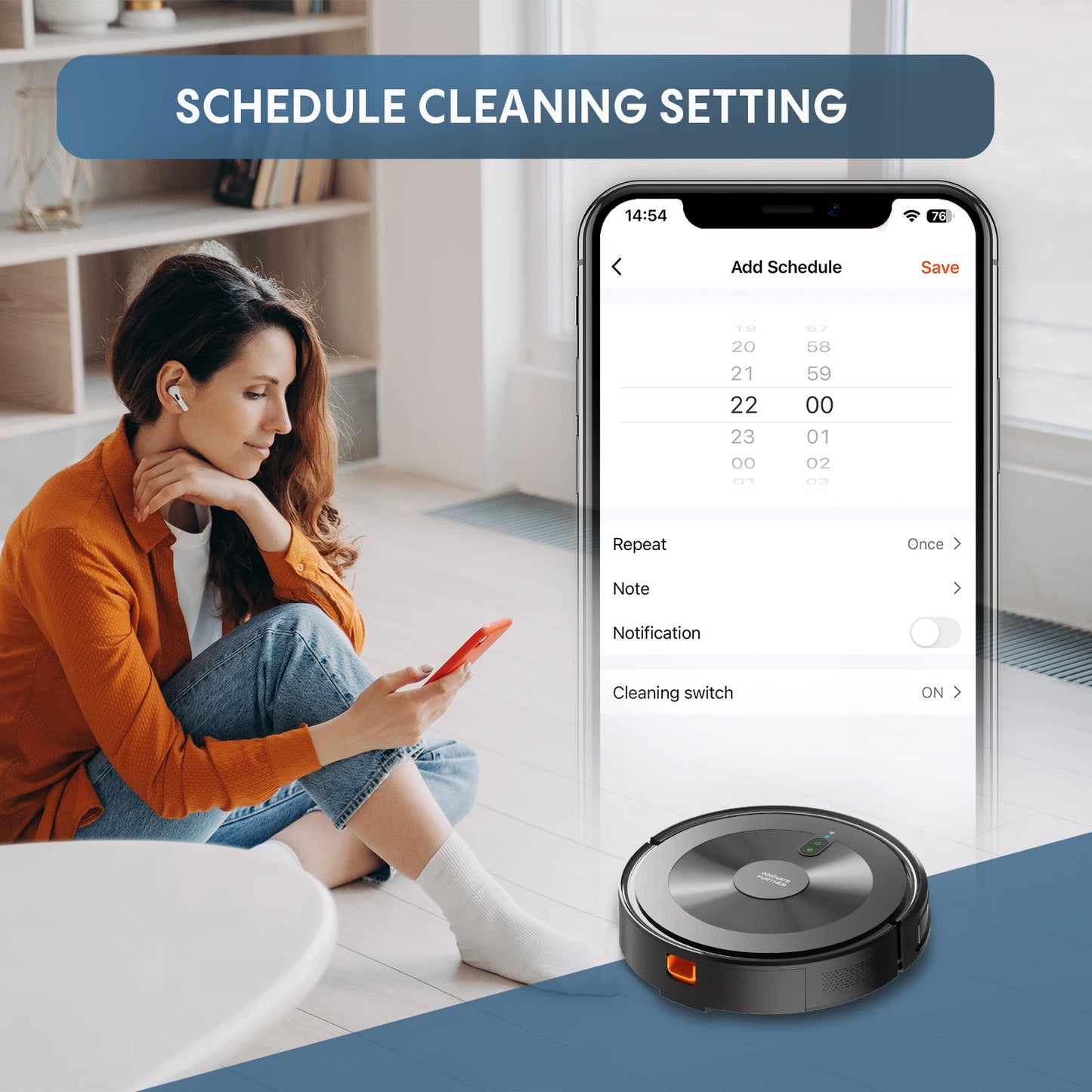 Bagotte Intelligent Robotic Floor Sweeper