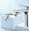 Dual Spout Single Handle Mixer Tap Multifunction Brushed Faucets Mixers & Taps Basin Faucet Bathroom Faucets