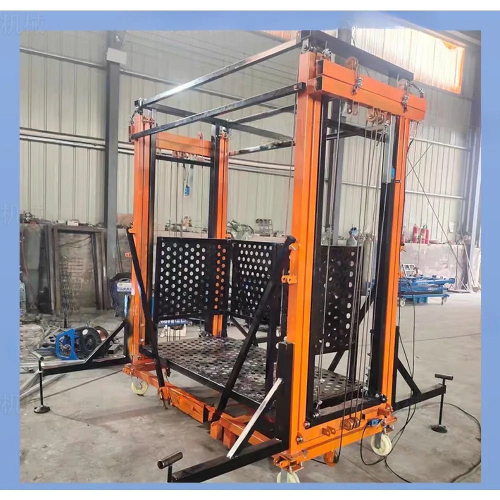 Electric Scaffolding Lift Mobile Foldable Remote Control Fully Automatic Hoist