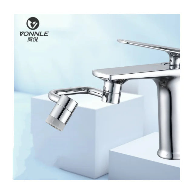 Dual Spout Single Handle Mixer Tap Multifunction Brushed Faucets Mixers & Taps Basin Faucet Bathroom Faucets