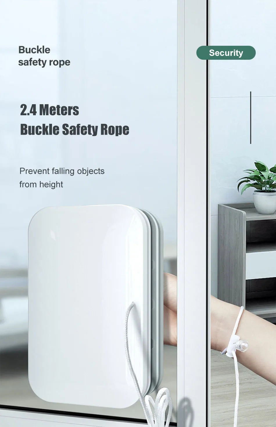 Magnetic Window Cleaner Brush Double-Side Automatic Water Discharge Wiper Glass Window Brush Cleaning Office Household Tools