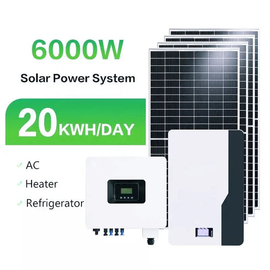 Jinko JA Trina Solar Panels Solar Systems Complete Kit Home Solar 6kw 10kw Battery Hybrid Power Invert Panel System for Home