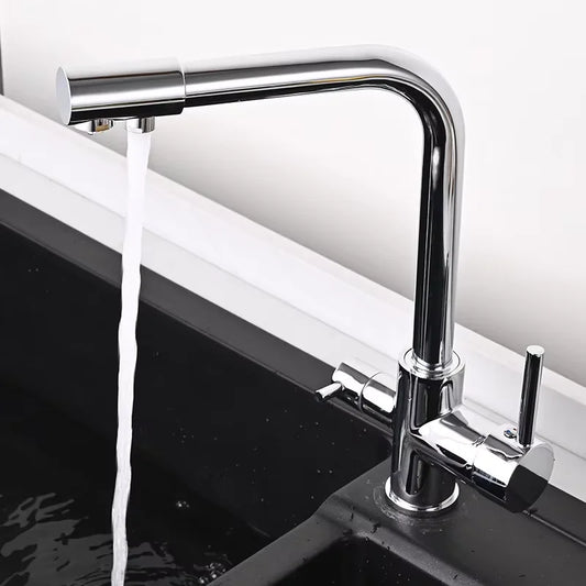 Brass Water Purifier Sink Mixer Tap Faucet Filter 3 Way Contemporary Kitchen Faucets