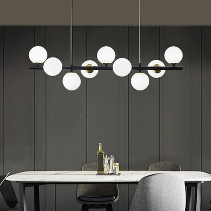 Nordic Chandeliers Restaurant Kitchen Luxury Living Room LED Modern Minimalist Office Lamps Nordic Bar Island Chandeliers