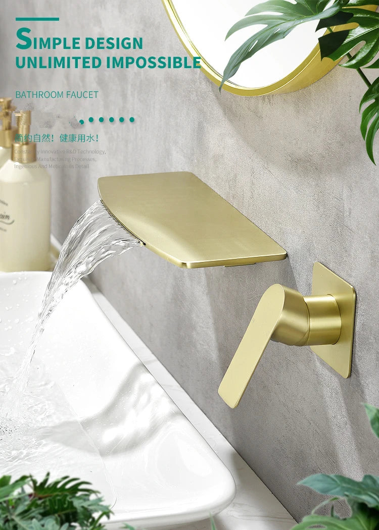 Brass Waterfall Basin Faucet