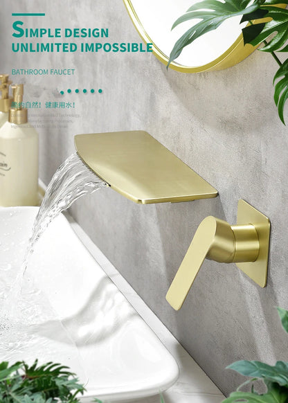 Brass Waterfall Basin Faucet