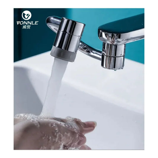 Dual Spout Single Handle Mixer Tap Multifunction Brushed Faucets Mixers & Taps Basin Faucet Bathroom Faucets