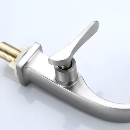 Single Cold Bathroom Faucets Zinc Basin Faucets for Bangladesh and Pakistan Zinc Handle Basin Faucet Deck Mounted