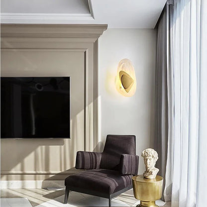 Modern LED Wall Lamp Gold Crystal Wall Lights for Living Room Dinning Room Corridor Study Home Lighting Decoration