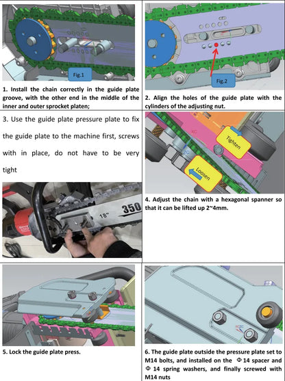 Wall Concrete Saw Building Cement Cutter Hand Held Cutting Diamond Chainsaw Electric Power Saw