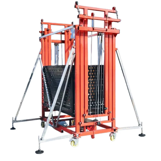 Electric Scaffolding Lift Mobile Foldable Remote Control Fully Automatic Hoist