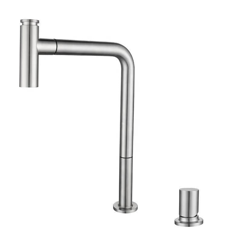 304 Stainless Steel Kitchen Mixer Tap Put Out Sprayer Kitchen Faucets