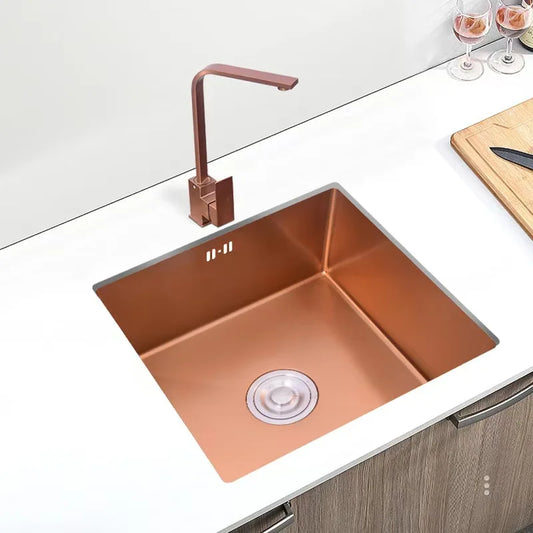 HONGDEC 304 Stainless Steel Rose Gold Modern Multifunction Sinks Kitchen Sink