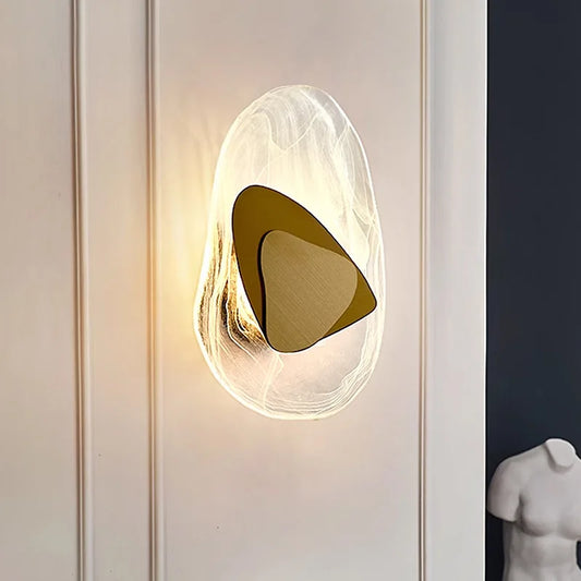 Modern LED Wall Lamp Gold Crystal Wall Lights for Living Room Dinning Room Corridor Study Home Lighting Decoration