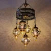 Best Price Handmade Mosaic Chandeliers Lamp  Lighting Turkish Style Glass Home Decoration Chandelier