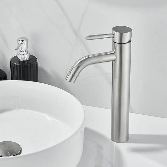 304 Stainless Steel Kitchen Faucets with Single Handle Hot & Cold Water, Bathroom Faucets, Faucet Water Filter & Aerator