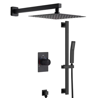 Wall Mounted Bathroom Faucets Rain Shower Set With Head Shower