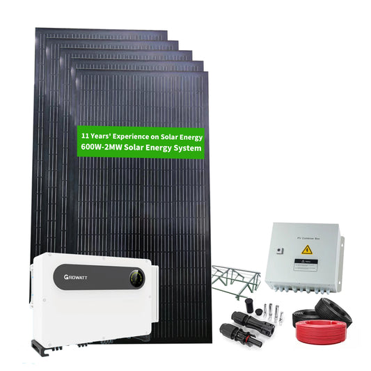 Photovoltaic 2MW Solar Systems Solar Power Plant on Grid Energy Solar System Grid Tied Inverter With Solar Panels