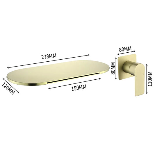 Brass Waterfall Basin Faucet
