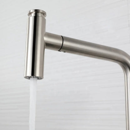 304 Stainless Steel Kitchen Mixer Tap Put Out Sprayer Kitchen Faucets