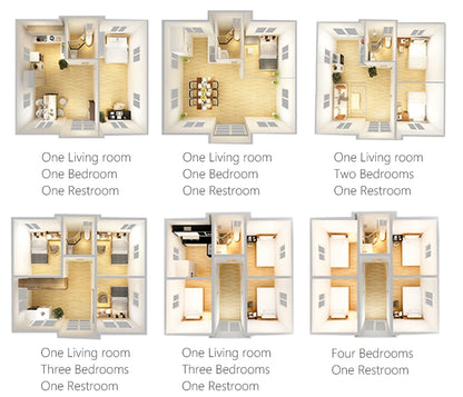 20ft 2 Bedroom  Prefab House Expandable