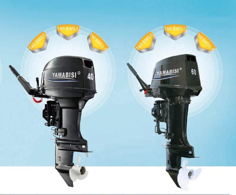 Tiller or Remote Control YAMABISI Boat Engine Outboard Engine 40HP
