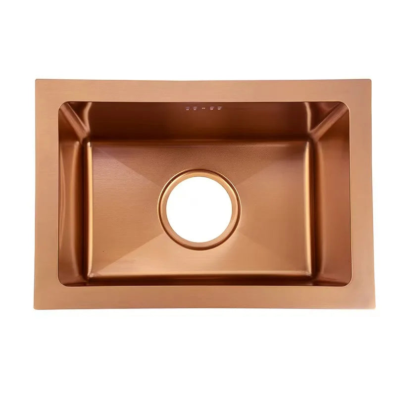 HONGDEC 304 Stainless Steel Rose Gold Modern Multifunction Sinks Kitchen Sink