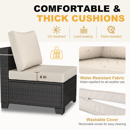 7-piece Sofa Custom Modular Combination Rattan Garden