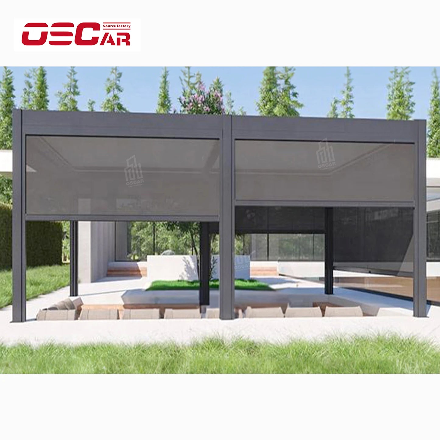 Spa Hot Tub Gazebo Permanent Canopy Garden Patio Gazebo for Spa Pools Quality Pergola Heavy-duty Pavilion Solid Tent