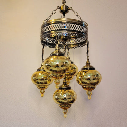 Best Price Handmade Mosaic Chandeliers Lamp  Lighting Turkish Style Glass Home Decoration Chandelier