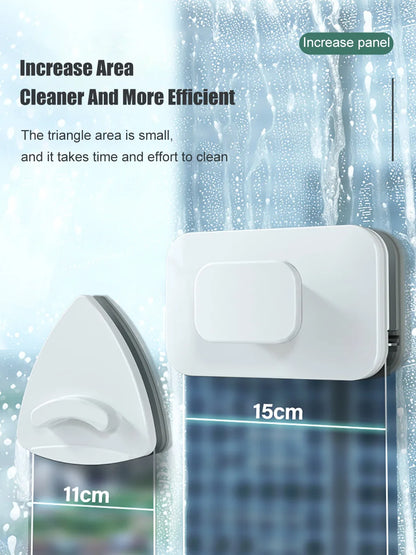 Magnetic Window Cleaner Brush Double-Side Automatic Water Discharge Wiper Glass Window Brush Cleaning Office Household Tools