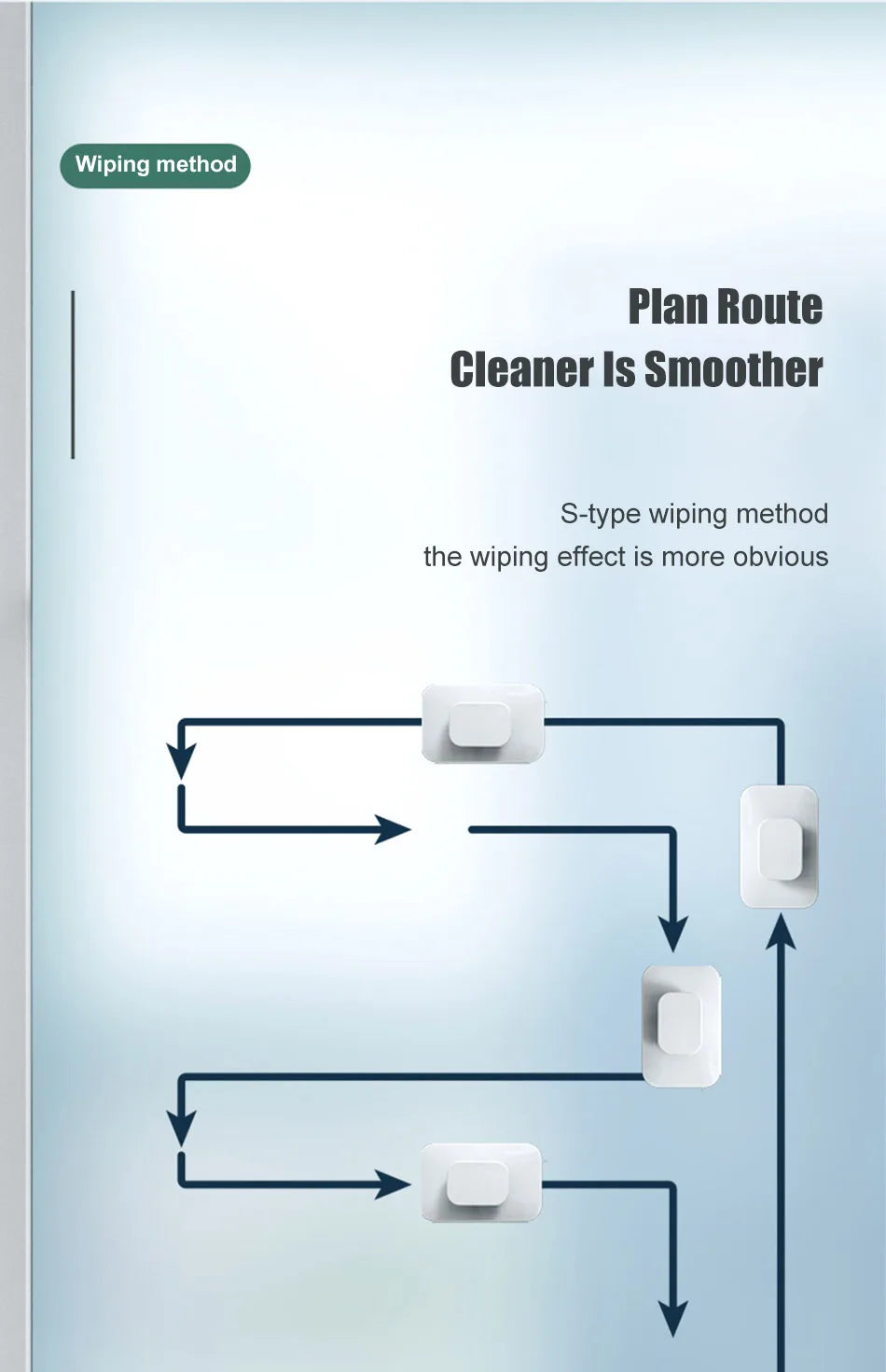 Magnetic Window Cleaner Brush Double-Side Automatic Water Discharge Wiper Glass Window Brush Cleaning Office Household Tools