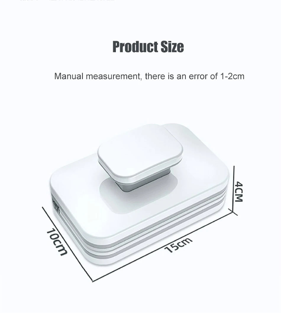 Magnetic Window Cleaner Brush Double-Side Automatic Water Discharge Wiper Glass Window Brush Cleaning Office Household Tools