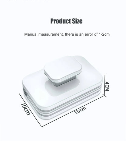 Magnetic Window Cleaner Brush Double-Side Automatic Water Discharge Wiper Glass Window Brush Cleaning Office Household Tools