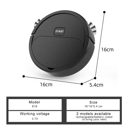 2025 Automatic Cleaner Sweeping Robot Sweep Vacuum Cleaner Mopping The Floor Mini Cleaner Home Use Intelligent 3 In1 Sweeper